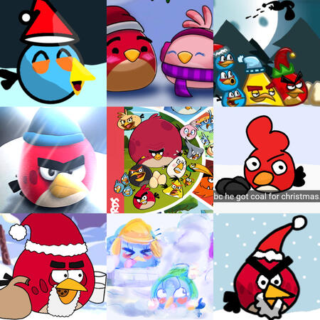 A collage of submitted artwork for the AB Network 2022 Holiday Advent Calendar.